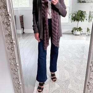 Jason Wu Dark Blue High-Waisted Flared Jeans Size 4